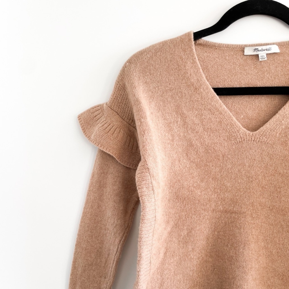 Madewell Ruffle Sleeve Merino Wool Sweater - Picture 7 of 10